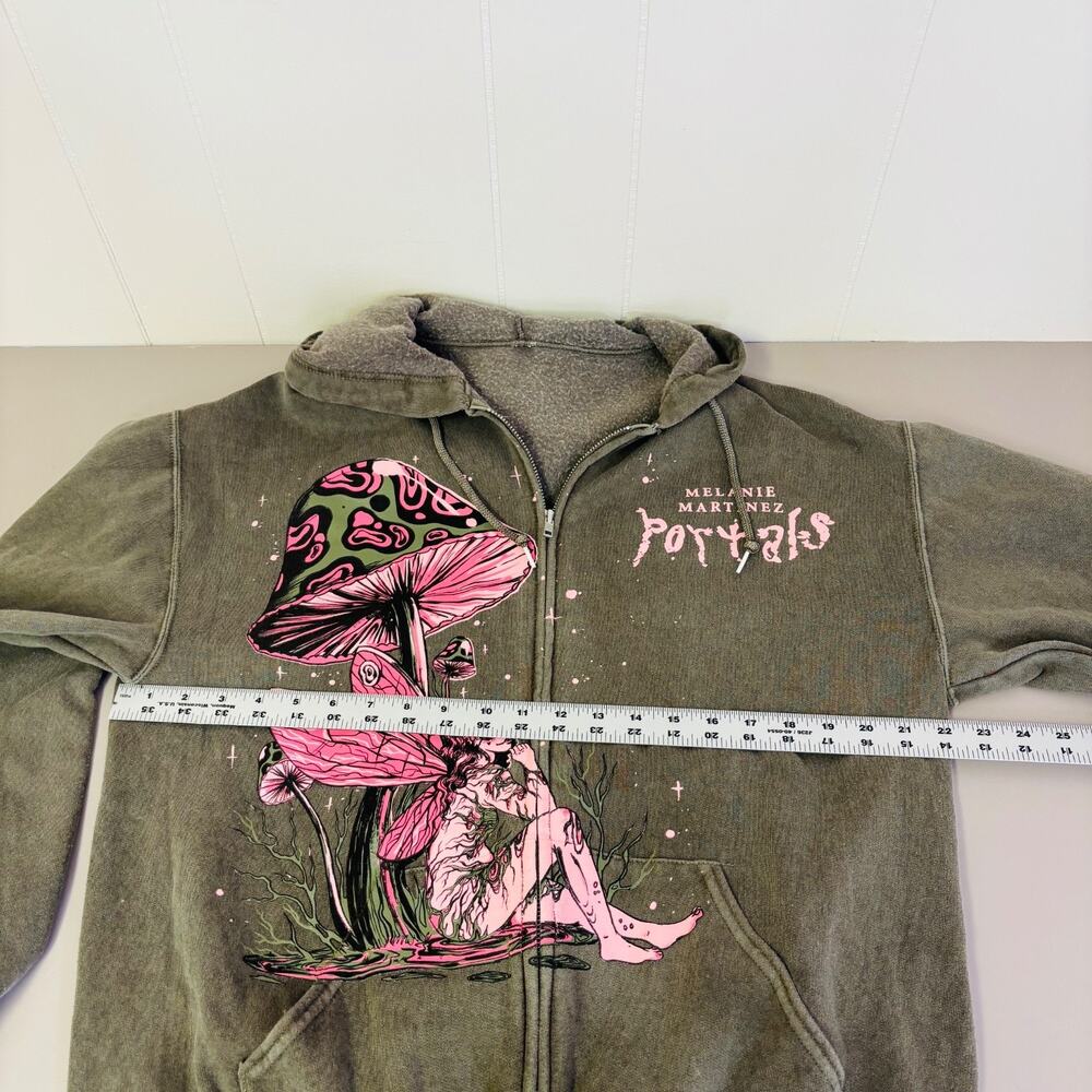 Melanie Martinez Portals Army Green Zip Up Hoodie XL Y2K - Picture 5 of 6